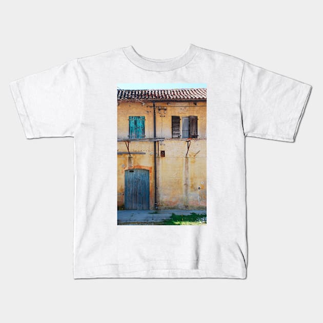 Derelict Friulian Agricultural Building Kids T-Shirt by jojobob